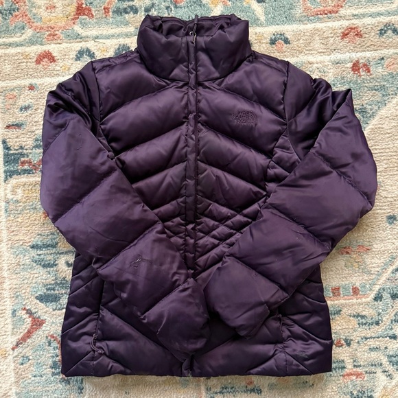 The North Face 550 Purple Puffer Coat Jacket - Picture 1 of 8